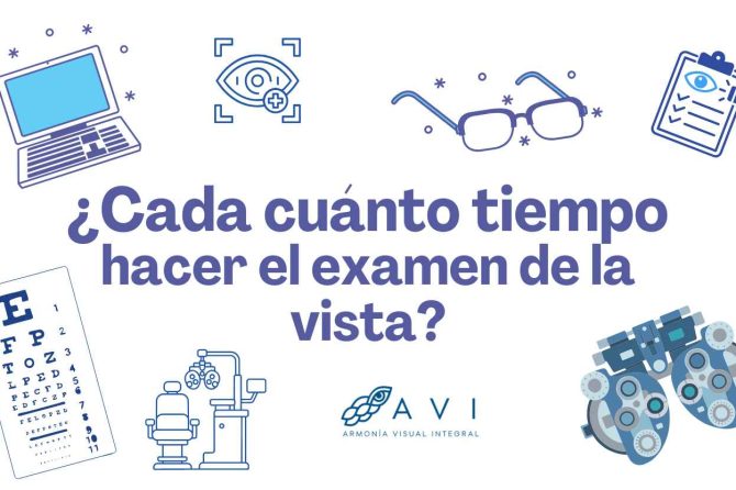 ¿Cada cuánto tiempo hacer el examen de la vista?